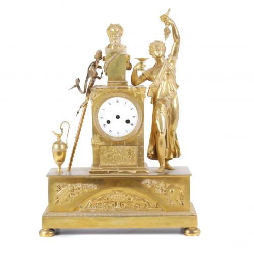 RELOJ DE SOBREMESA FRANCÉS IMPERIO, FINALES SIGLO XIX