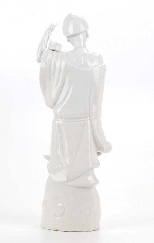 ESCULTURA EN PORCELANA CHINA, "BLANC DE CHINE", SIGLO XIX