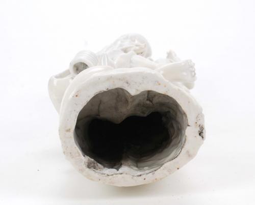ESCULTURA EN PORCELANA CHINA, "BLANC DE CHINE", SIGLO XIX