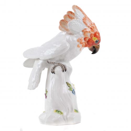 MEISSEN. "COCKATOO", MID C20th.