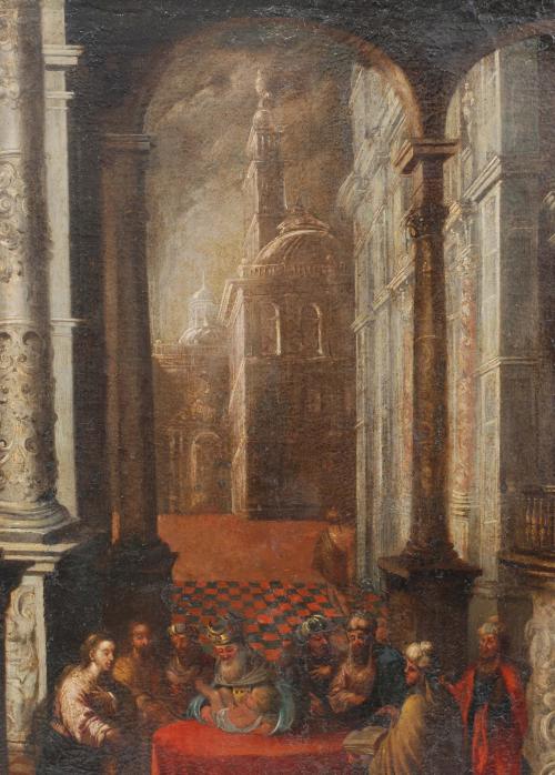 ESCUELA ITALIANA DEL SIGLO XVII-XVIII. "Presentación en el