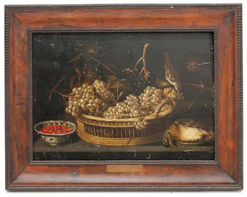 Oil on board.Some chipping and deterioration.Plaque in the frame attributting the painting to "Oosthoff (Herman)".38 x 54 cm. & 53 x 68,5 cm. (frame).