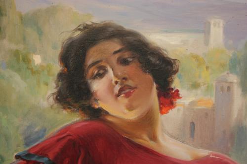 JULIO BORRELL (1877-1957). "Andaluzas de Granada".