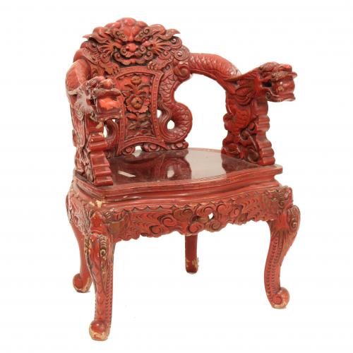 SILLÓN CHINO DE LA PRIMERA MITAD DEL SIGLO XX.