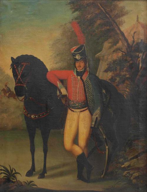 LORENZO BARRUTIA (Activo ca. 1790-1840). "Militar".