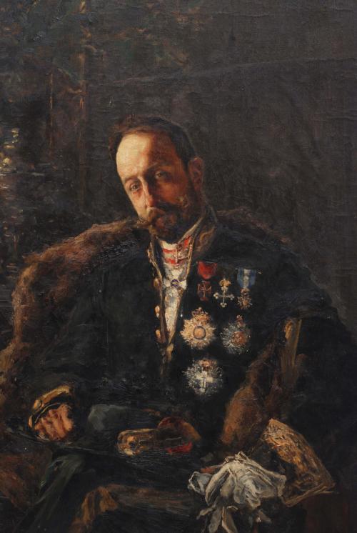 SALVADOR SÁNCHEZ BARBUDO (1857-1917). "Retrato del marqués