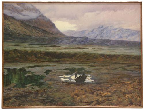 NICOLÁS RAURICH (1871-1945). "Lagunas Pontinas" o "Fangal".