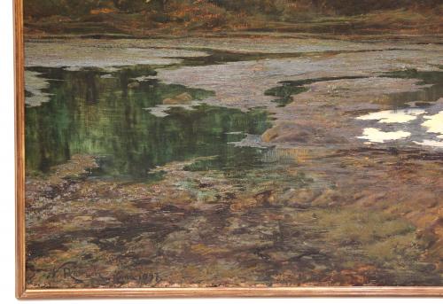 NICOLÁS RAURICH (1871-1945). "Pontine Marshes" or "Slough".