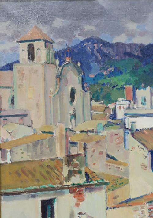 RAFAEL BENET (1889 -1979). "Núvols de tardor, Tossa".