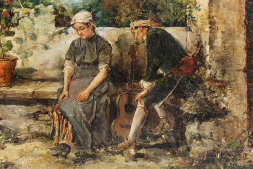 ATTRIBUTED TO DANIEL HERNÁNDEZ MORILLO (1856-1932). "EVERYD
