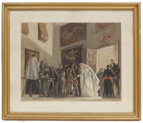 ALFRED OPISSO CARDONA (1907-1980). "Wedding".