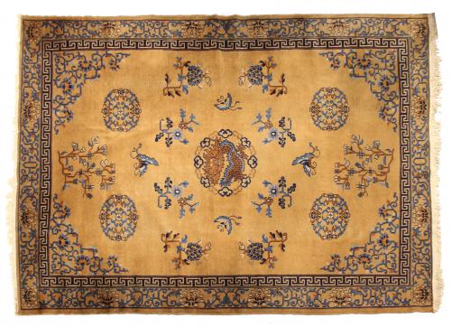 CHINESE STYLE CARPET, C20th.