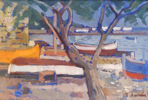 RAFAEL DURAN BENET (1931-2015) "Boats".