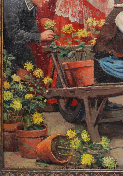 PAUL-CHARLES CHOCARNE-MOREAU (1855-1931). "Le Jeu de la Gre