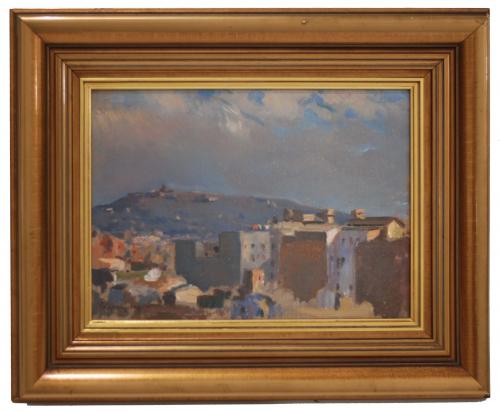JOSEP PUIGDENGOLAS BARELLA (1906-1987) "Vistas desde el taller del artista".