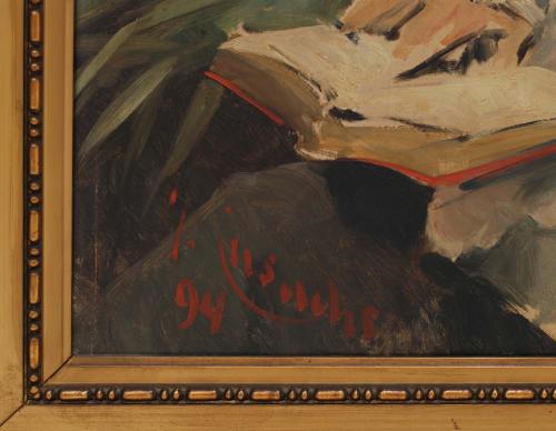 JOSEP CUSACHS I CUSACHS (1851-1908) "Retrato de la madre de