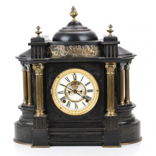 AMERICAN TABLE CLOCK, LATE 19TH CENTURY.