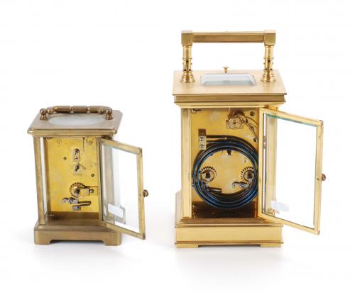 DOS RELOJES DE VIAJE, MEDIADOS SIGLO XVIII Y PRIMERA MITAD