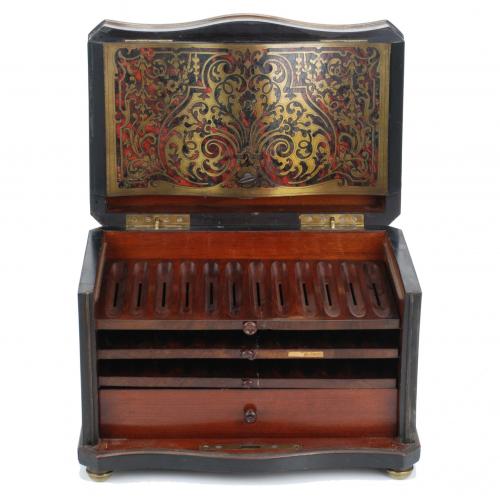 HUMIDOR PARA PUROS FRANCÉS, SIGLO XIX