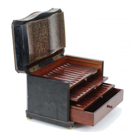 HUMIDOR PARA PUROS FRANCÉS, SIGLO XIX