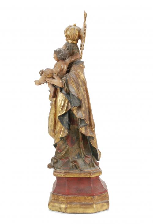 18TH CENTURY SPANISH SCHOOL "VIRGIN MARY AND THE CHILD JESU