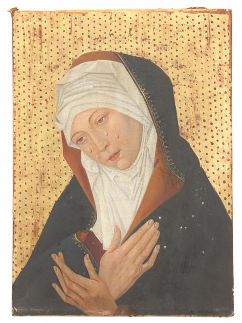 ATTRIBUTED TO 15TH CENTURY FLEMISH SCHOOL "DOLOROSA".