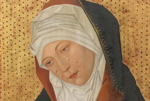 ATTRIBUTED TO 15TH CENTURY FLEMISH SCHOOL "DOLOROSA".