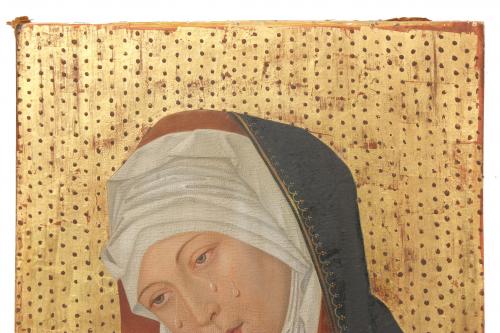 ATTRIBUTED TO 15TH CENTURY FLEMISH SCHOOL "DOLOROSA".