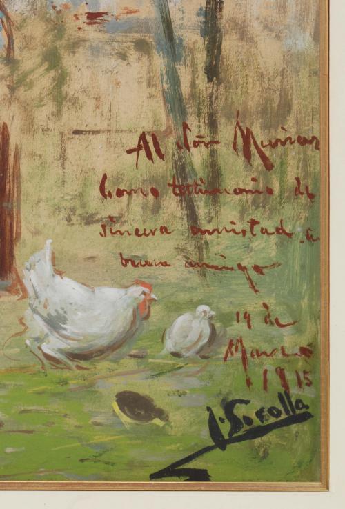 19/20TH CENTURY SPANISH SCHOOL "MARCHA DE UN SOLDADO".