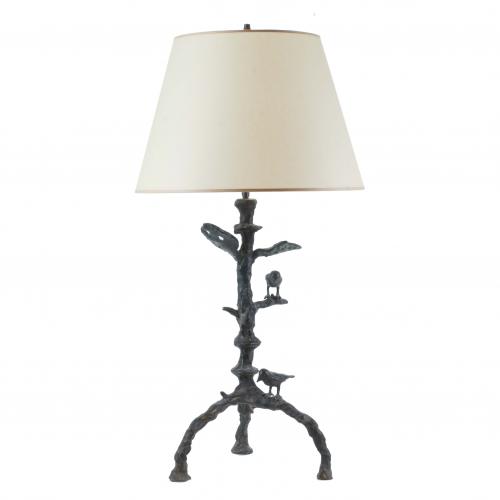 DIEGO GIACOMETTI (ATTR.) TABLE LAMP, CIRCA 1975.