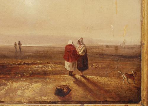 20TH CENTURY SPANISH SCHOOL "PAISAJE CON BAJAMAR".