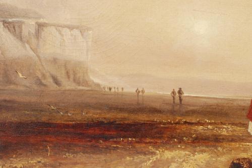 20TH CENTURY SPANISH SCHOOL "PAISAJE CON BAJAMAR".