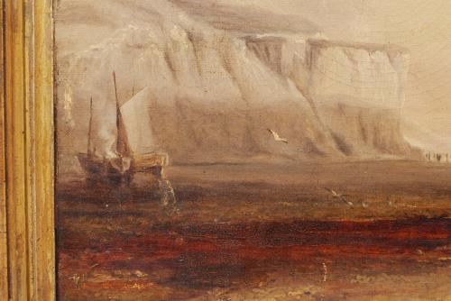 20TH CENTURY SPANISH SCHOOL "PAISAJE CON BAJAMAR".