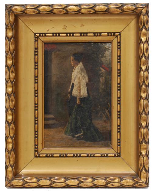 19/20TH CENTURY SPANISH SCHOOL study  -"DAMA".