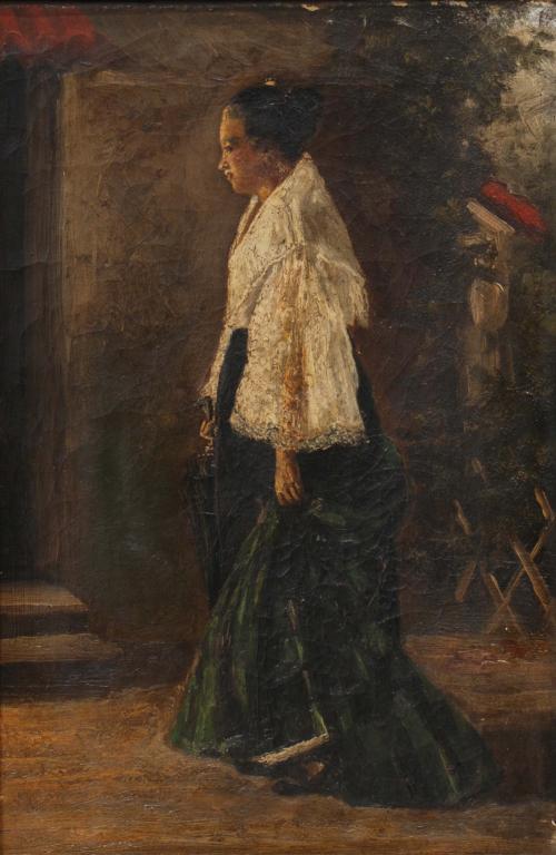 19/20TH CENTURY SPANISH SCHOOL study  -"DAMA".