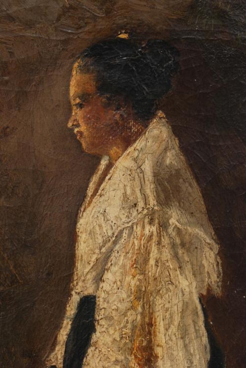 19/20TH CENTURY SPANISH SCHOOL study  -"DAMA".