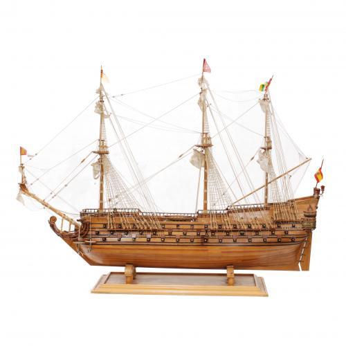 SCALE MODEL OF THE SAN FELIPE SPANISH ARMY SHIP, 20TH CENTURY.