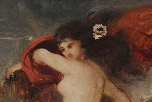 RAMON MARTI ALSINA (1826-1894). "NYMPH" CIRCA 1882.