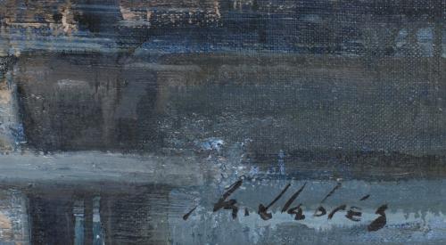 MIGUEL LLABRÉS GRIMALT (1930-1983). "WHITE AND BLUES", CADA