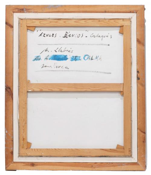 MIGUEL LLABRÉS GRIMALT (1930-1983). "WHITE AND BLUES", CADA