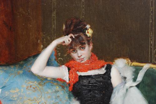 RAIMUNDO DE MADRAZO Y GARRETA (1841-1920). "YOUNG WOMAN".