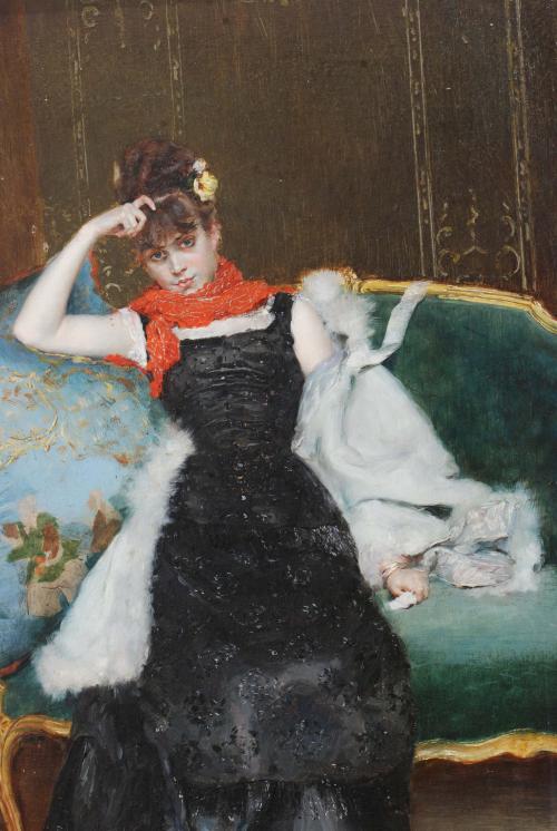 RAIMUNDO DE MADRAZO Y GARRETA (1841-1920). "YOUNG WOMAN".