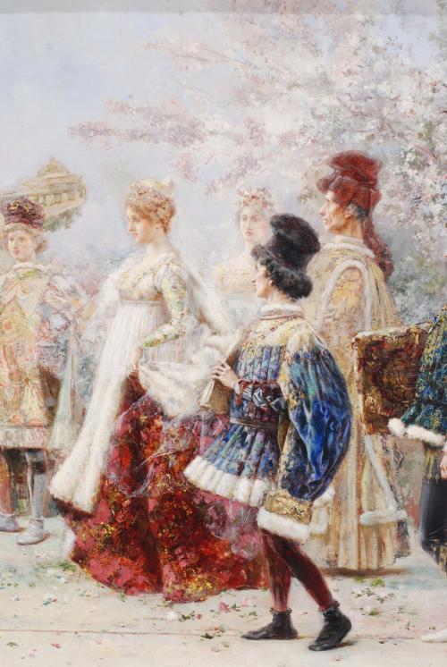 SALVADOR SÁNCHEZ BARBUDO (1857-1917) "CATALINA CORNARO&#39;S EN