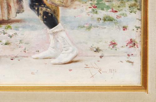 SALVADOR SÁNCHEZ BARBUDO (1857-1917) "CATALINA CORNARO&#39;S EN