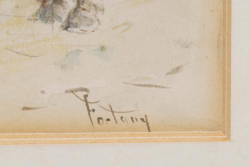 MARIANO FORTUNY I MARSAL (1838-1874). "DONKEY&#39;S LUNCH".