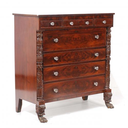 ENGLISH VICTORIAN CHEST OF DRAWERS, LATE C19th