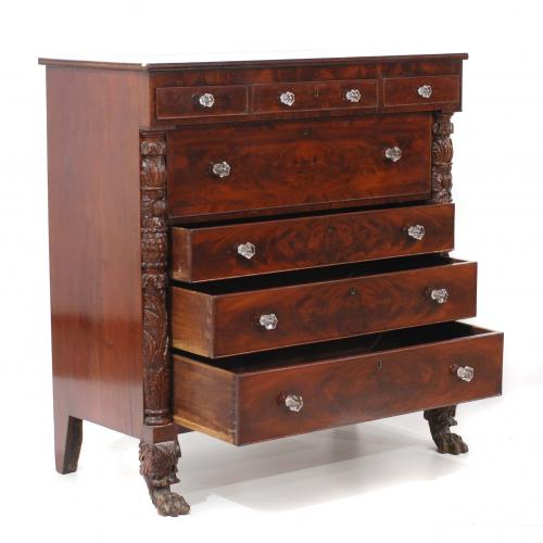 ENGLISH VICTORIAN CHEST OF DRAWERS, LATE C19th