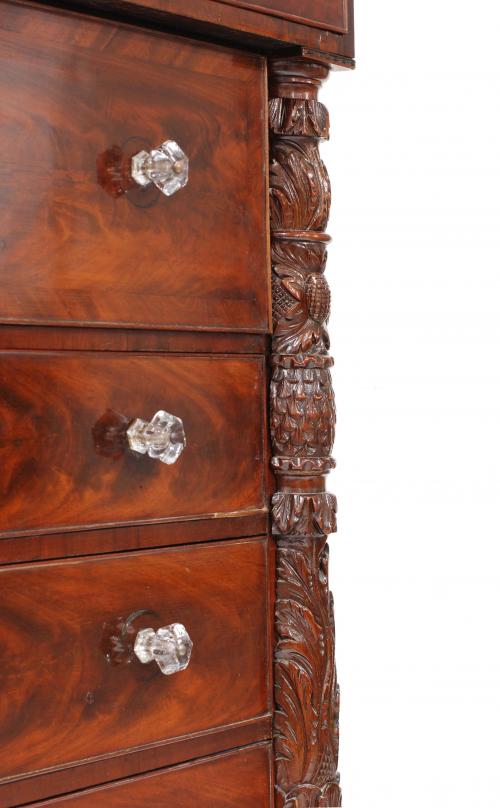 ENGLISH VICTORIAN CHEST OF DRAWERS, LATE C19th