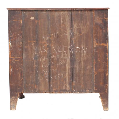 ENGLISH VICTORIAN CHEST OF DRAWERS, LATE C19th