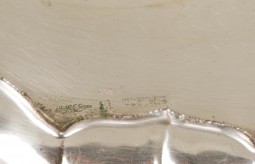 THREE SPANISH SILVER TRAYS, 20TH CENTURY.